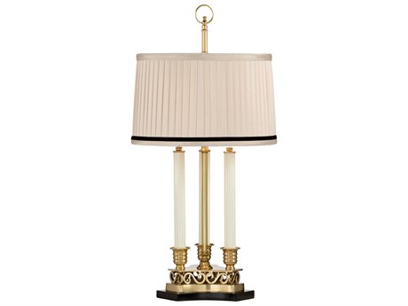 Frederick Cooper Thea Antique Brass Eggshell Silkette Table Lamp