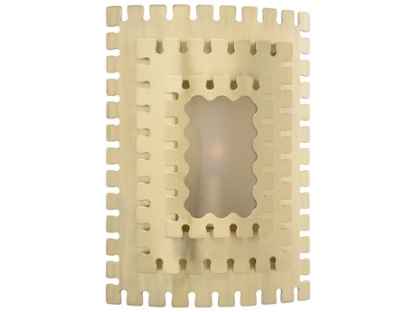 Frederick Cooper 1-Light Antique Brass Glass Wall Sconce