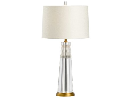 Frederick Cooper Hayden Crystal Clear White Silkette Buffet Lamp