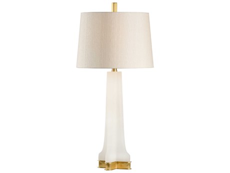 Frederick Cooper Lucas Natural White Cream Raw Silk Buffet Lamp