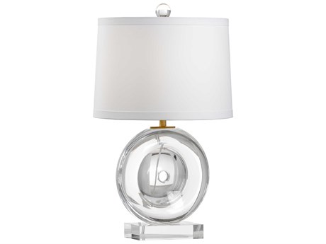 Frederick Cooper Deluca Clear Off White Silkette Crystal Table Lamp