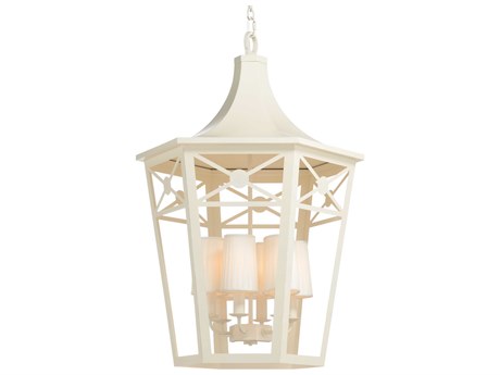 Frederick Cooper 6-Light White Empire Lantern Chandelier