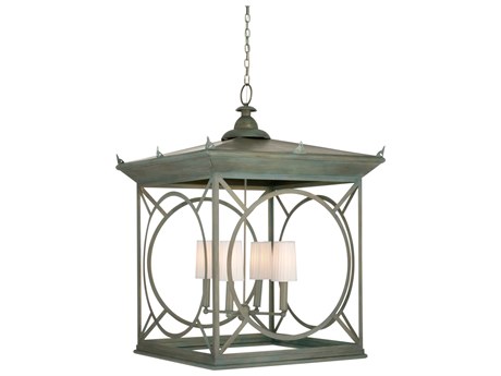 Frederick Cooper 4-Light Antique Moss Green Pendant