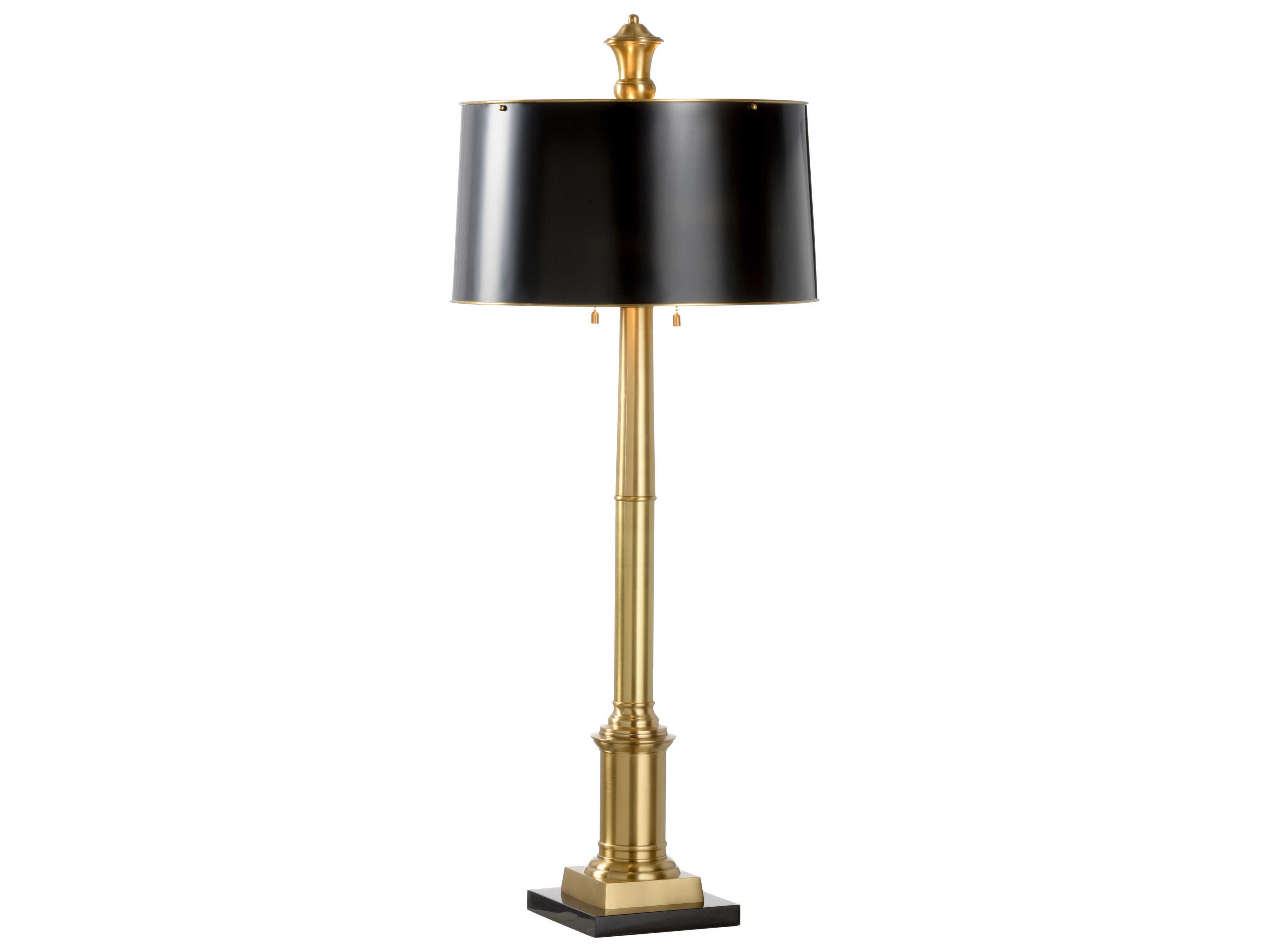 Frederick Cooper Hearst 44 Tall Gold Black Paint Brass Floor Lamp