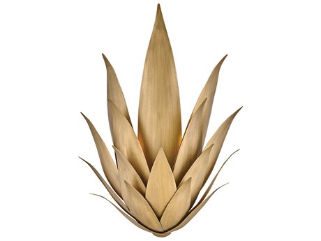 Fredrick Ramond Agave 2-Light Burnished Gold Wall Sconce
