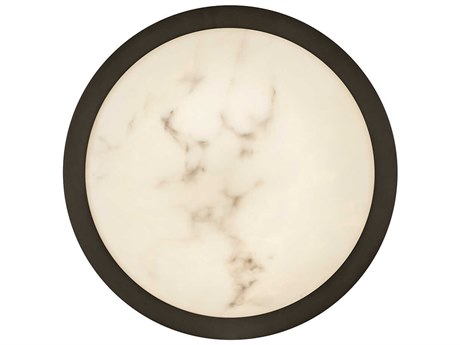Fredrick Ramond Cava Black Oxide Round Flush Mount