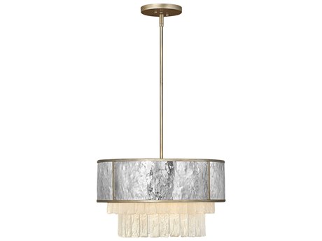 Fredrick Ramond Reverie 4-Light Champagne Gold Crystal Drum Pendant
