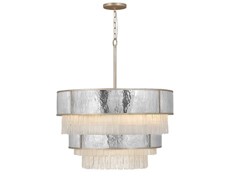 Fredrick Ramond Reverie 12-Light Champagne Gold Crystal Drum Chandelier