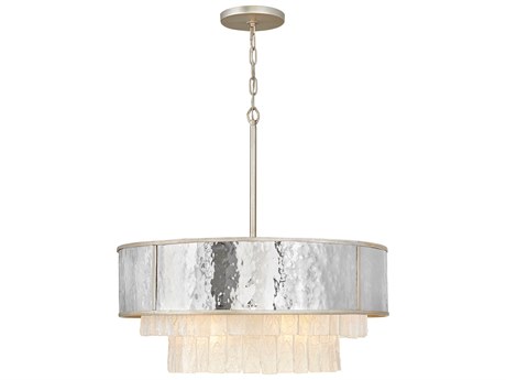Fredrick Ramond Reverie 8-Light Champagne Gold Crystal Drum Pendant