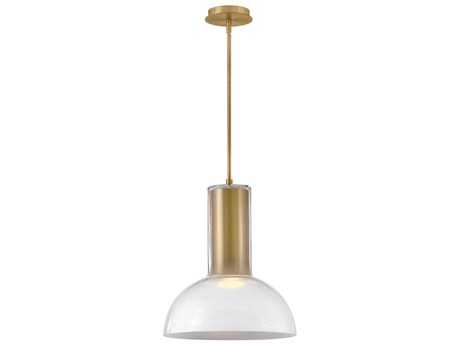 Fredrick Ramond Ombra 1-Light Lacquered Brass Pendant