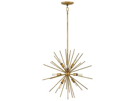 Fredrick Ramond Tryst 8-Light Burnished Gold Round Sputnik Pendant