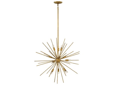Fredrick Ramond Tryst 12-Light Burnished Gold Round Sputnik Pendant