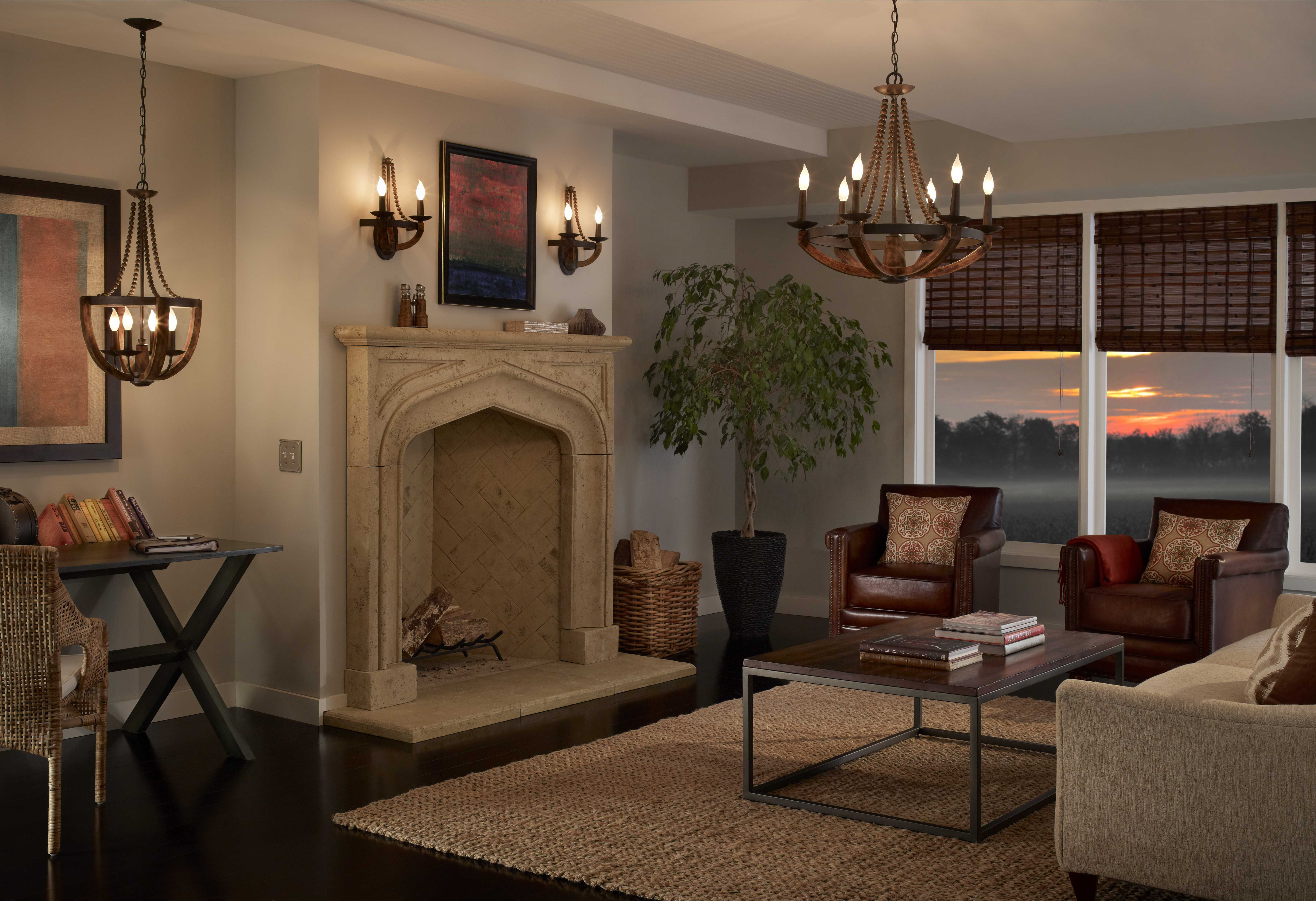Feiss Adan Rustic Iron Burnished Wood Um Chandelier F2749 Feiss Adan Rustic Iron Burnished Wood Um Chandelier Hover To Zoom