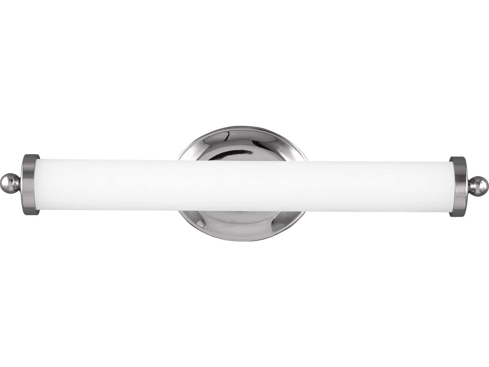 Feiss Elliston Chrome 19'' Wide Vanity Light with Glass Diffuser and