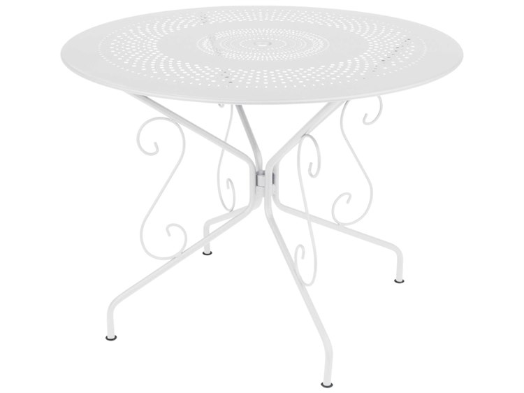 Fermob Montmartre Steel Round Umbrella Hole Dining Table
