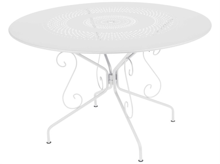 Fermob Montmartre Steel Round Umbrella Hole Dining Table