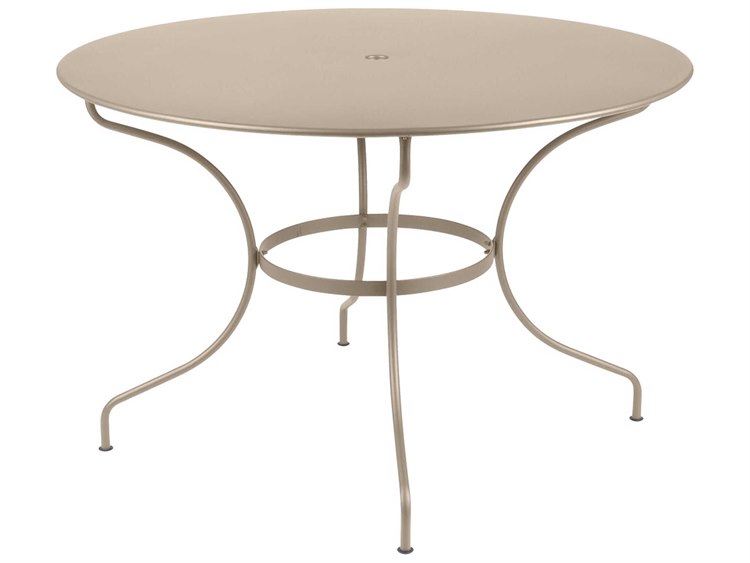 Fermob Opera+ Steel Round Umbrella Hole Dining Table