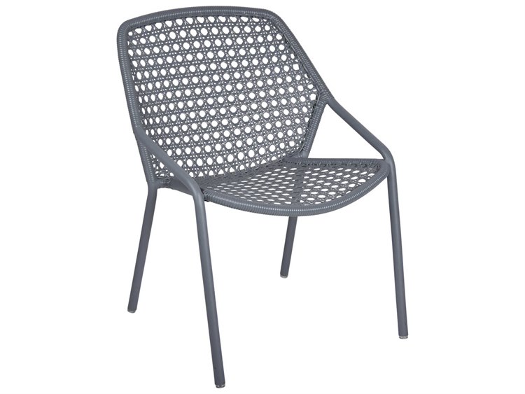 Fermob Croisette Aluminum Wicker Lounge Chair Set of 2