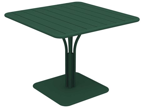 Fermob Luxembourg Aluminum Square Umbrella Hole Dining Table