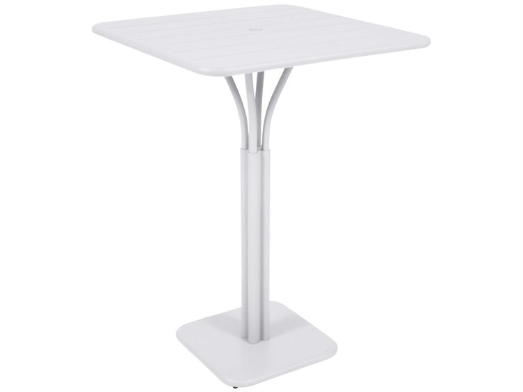 Fermob Luxembourg Aluminum Square Umbrella Hole Bar Table