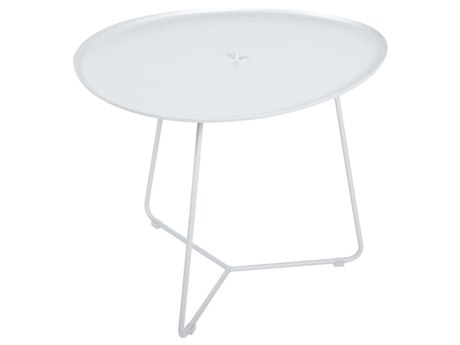 Fermob Cocotte Steel Oval End Table with Removeable Tray
