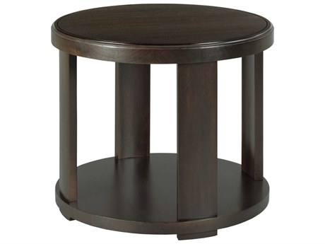Fairfield Chair Libby Langdon Round Wood Dark Sable End Table