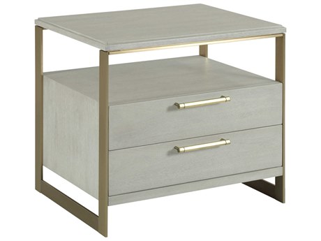 Fairfield Chair Libby Langdon Rectangular Wood Sheer Dove End Table