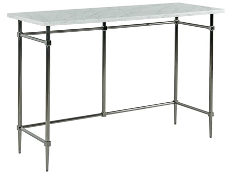 Fairfield Chair Libby Langdon Rectangular Marble Nickel Console Table