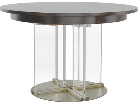 Fairfield Chair Libby Langdon Round Wood Smoked Stone Dining Table