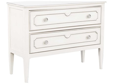 Fairfield Chair Camille 2-Drawers White Walnut Wood Nightstand