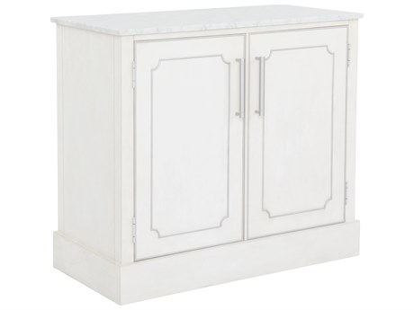 Fairfield Chair Camille White Rubberwood Bar Cabinet