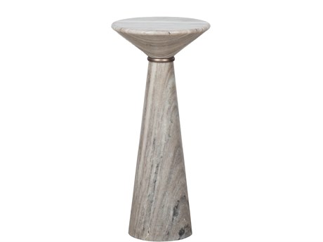 Fairfield Chair Sundries Rivers Round Marble Bronze Warm Grey Stone Drink Table