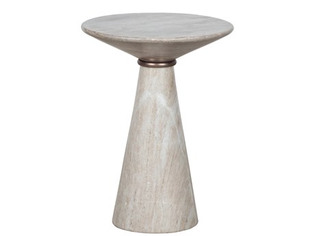 Fairfield Chair Sundries Rivers Round Marble Bronze Warm Grey Stone Drink Table