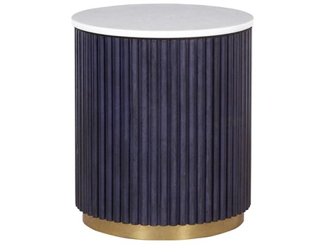 Fairfield Chair Harper Round Marble End Table