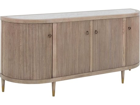 Fairfield Chair Everett 72" Oak Wood Biscotti Credenza