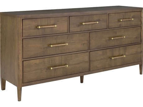 Fairfield Chair Maxwell 7-Drawers Brown Oak Wood Double Dresser
