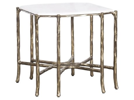 Fairfield Chair Monier Square Stone Antique Gold End Table