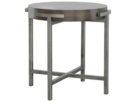 Fairfield Chair West Camden Round Wood Tahitian Pearl End Table