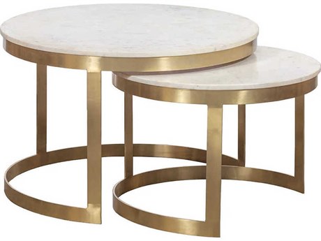 Fairfield Chair Sundries Round Marble Coffee Table