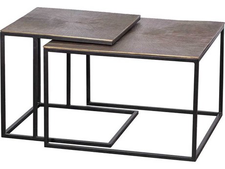 Fairfield Chair Sundries Rectangular Metal Bronze Coffee Table