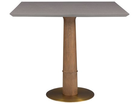 Fairfield Chair Provence Square Wood Sandstone Heathered Gray Dining Table