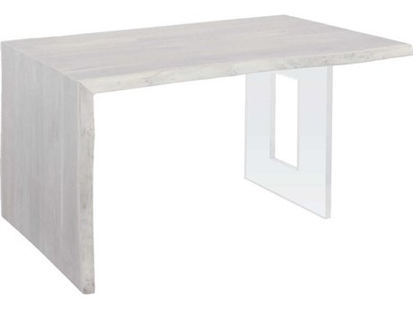 Fairfield Chair Live Edge Blonde Walnut Clear Wood Computer Desk