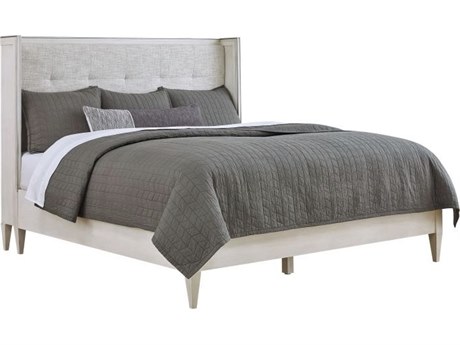 Fairfield Chair Monogram Gray Walnut Wood King Platform Bed