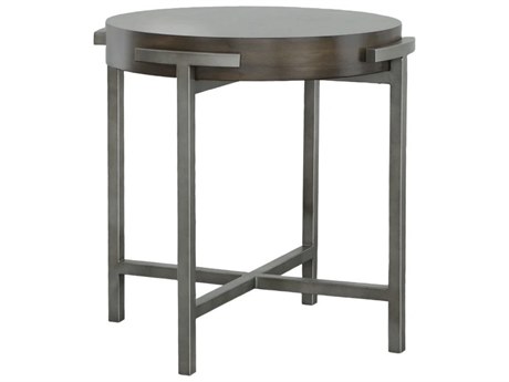 Fairfield Chair Monogram Round Wood End Table