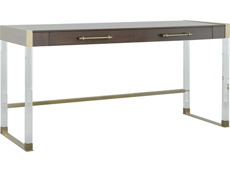 Fairfield Chair Monogram Brown Walnut Wood Writing Desk