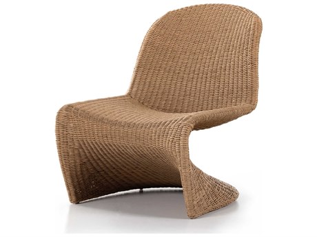 Four Hands Outdoor Grass Roots Vintage Natural / Cane Brown Polypropylene Lounge Chair