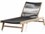 Four Hands Outdoor Solano Weathered Grey Teak / Dark Grey Rope Chaise Lounge  FHO108623002