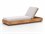 Four Hands Outdoor Solano Natural Teak Resin with Faye Ash Cushion Chaise Lounge  FHO109167003