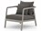 Four Hands Outdoor Solano Washed Brown Teak / Bronze / Dark Grey Rope Lounge Chair with Stone Grey Cushion  FHO223202002