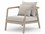 Four Hands Outdoor Solano Washed Brown Teak / Bronze / Dark Grey Rope Lounge Chair with Charcoal Cushion  FHO223202003